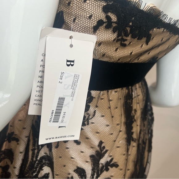 NWT BASIX II Lace Mini Dress - Picture 8 of 8